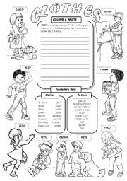 English Worksheet: Clothes 2