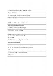 English Worksheet: Split riddles 