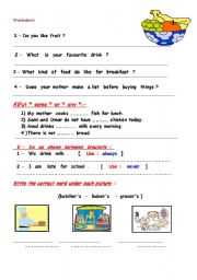 English Worksheet: worksheet 