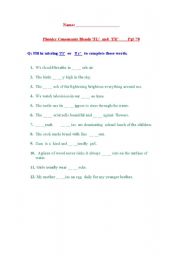 English worksheet: phonics