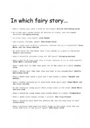 In which fairy story....