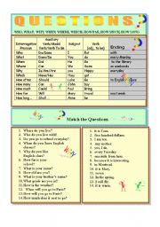 English Worksheet: Part Two Questions -