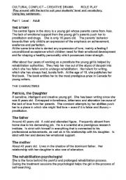 English worksheet: CREATIVE DRAMA - A FAMILY IN CONFLICT