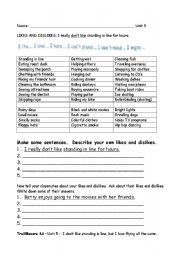 English Worksheet: express preferences