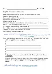 English Worksheet: using  so