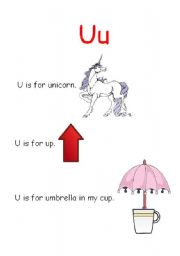 English Worksheet: Letter Poem - U to Z