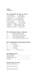 English worksheet: mixed