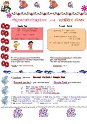 English Worksheet: Opposition Present Perfect / Simple Past 