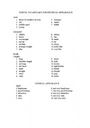 English Worksheet: family