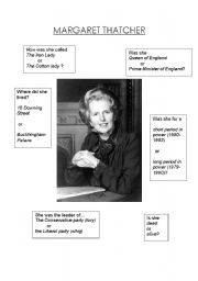 English Worksheet: Margaret Thatcher