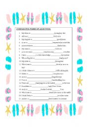 English Worksheet: comparative 
