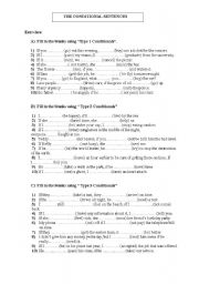 English Worksheet: Conditionals