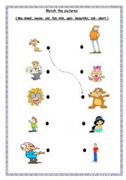English Worksheet: adjectives