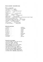 English Worksheet: COUNTABLE -UNCOUNTABLE NOUNS 