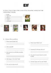 English Worksheet: Elf