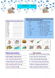 English Worksheet: Simple Past and its three forms 
