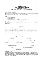 English Worksheet: Little Red Riding Hood, Past Simple