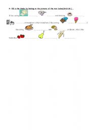 English worksheet: food and drinks