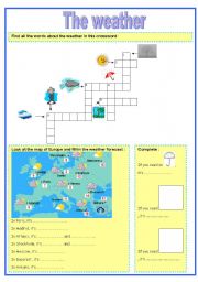 English Worksheet: The weather