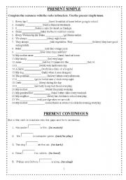 English Worksheet: present simple