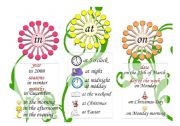 English Worksheet: Prepositions of time_in_at_on