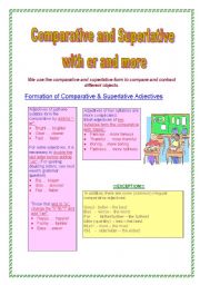 English Worksheet: Comparative & Superlative Adjectives