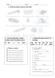 English Worksheet: some / any