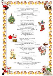 English Worksheet: All I want for Christmas by Mariah Carey