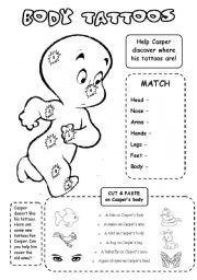 English Worksheet: Body tattoos