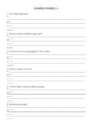 English worksheet: affirmative,negative,interrogative