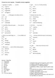 English Worksheet: Grammar quiz