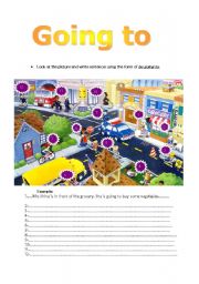 English Worksheet: be going to