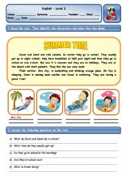English Worksheet: 