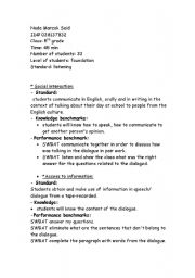 English worksheet: listening comprehension 