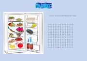 English Worksheet: MY FRIDGE