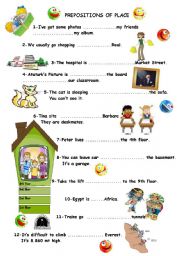 Prepositions of Place