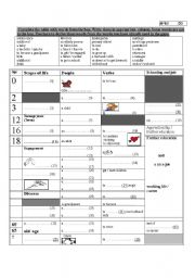 English Worksheet: to  practice vocabulary items for stages of life