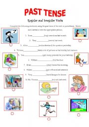 English Worksheet: Past Tense