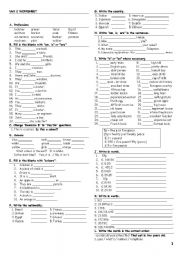 English Worksheet: grammar activity