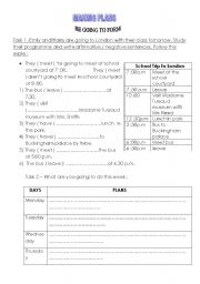 English Worksheet: Making plans