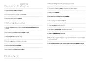 English Worksheet: Adjective quiz