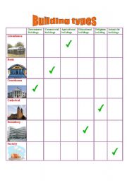 English Worksheet: Building types