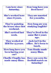 English Worksheet: Present Perfect Simple/Continuous Board Game