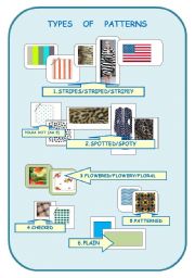 English Worksheet: TYPES OF PATTERNS