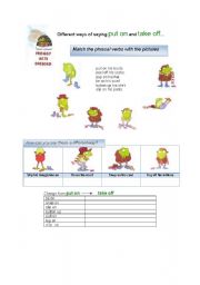 English Worksheet: Froggy Gets Dressed