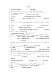 English Worksheet: mixed tenses