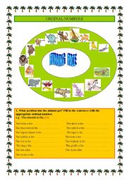 RUNNING RACE-Ordinal numbers-animals-2 pages