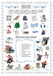 English Worksheet: WINTER