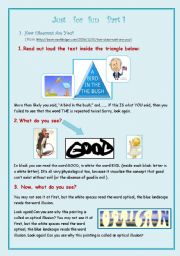 English Worksheet: Just for Fun Collection Part 1