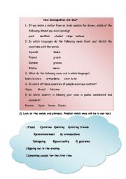 English Worksheet: how cosmopolitan are you?